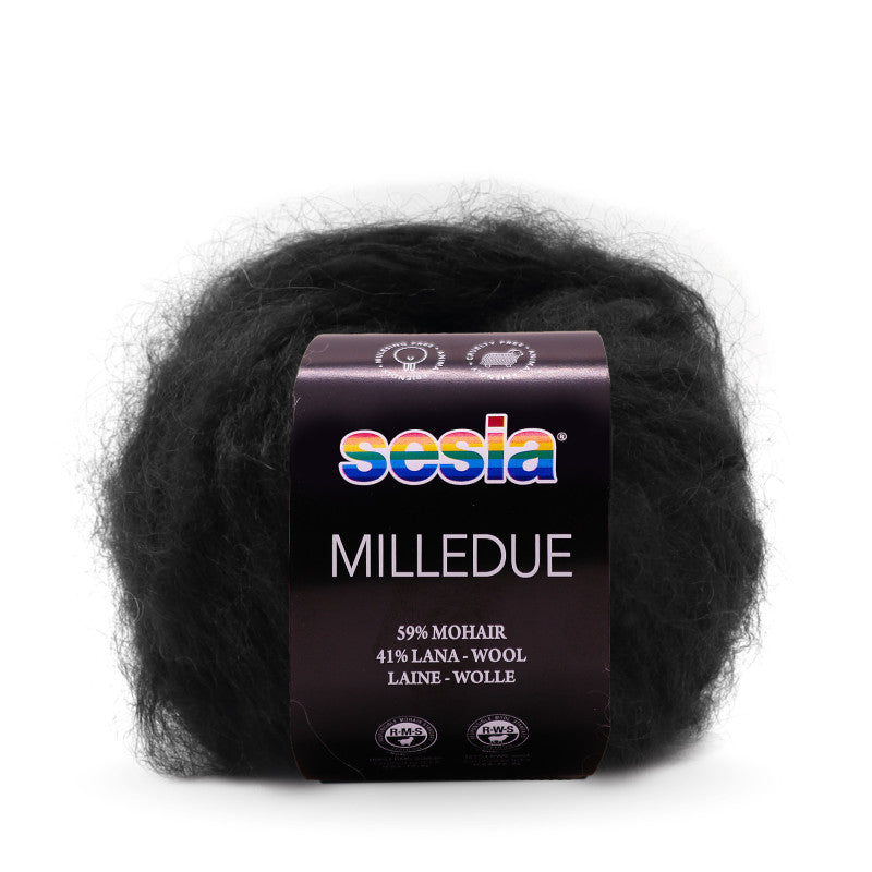 Sesia Milledue - 59 % Mohair - 41 % Schurwolle