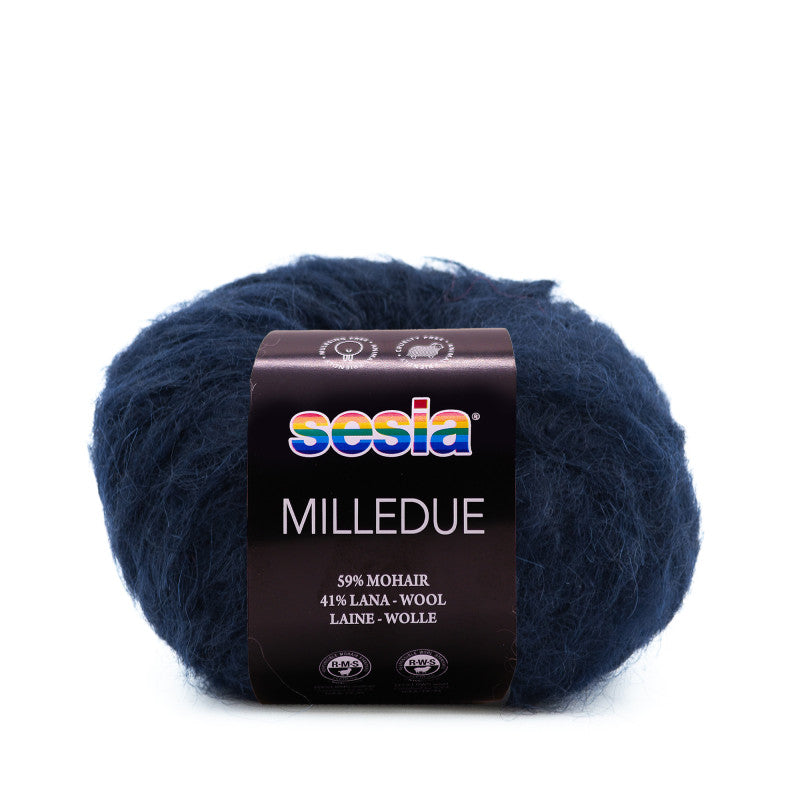 Sesia Milledue - 59 % Mohair - 41 % Schurwolle