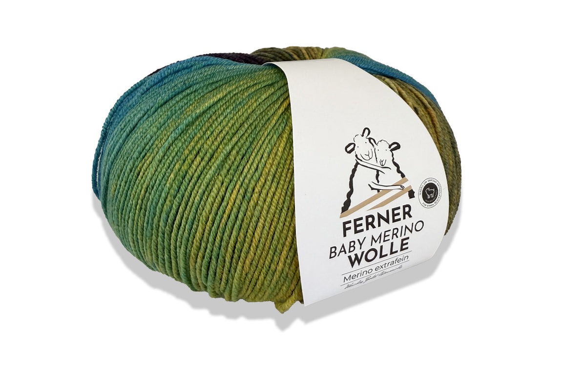 Neue Farben! Ferner Wolle Baby Merino  Farbverlauf 100 g 320 m