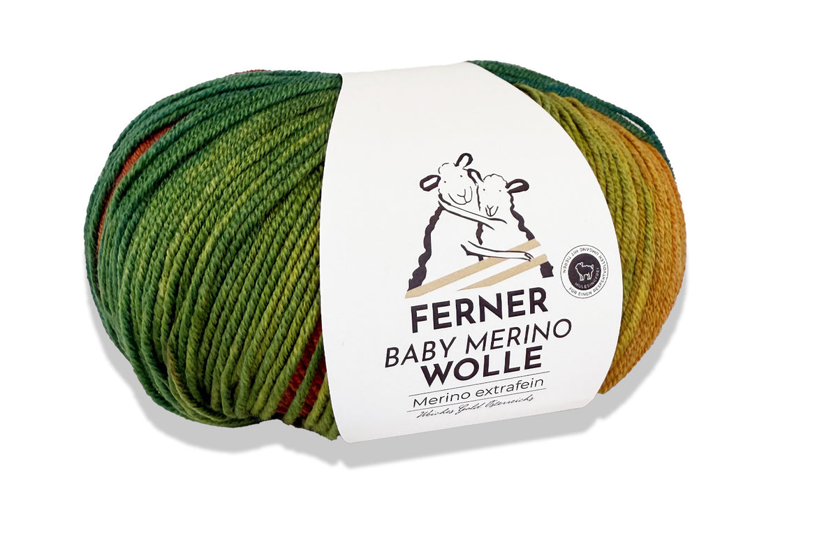 Neue Farben! Ferner Wolle Baby Merino  Farbverlauf 100 g 320 m