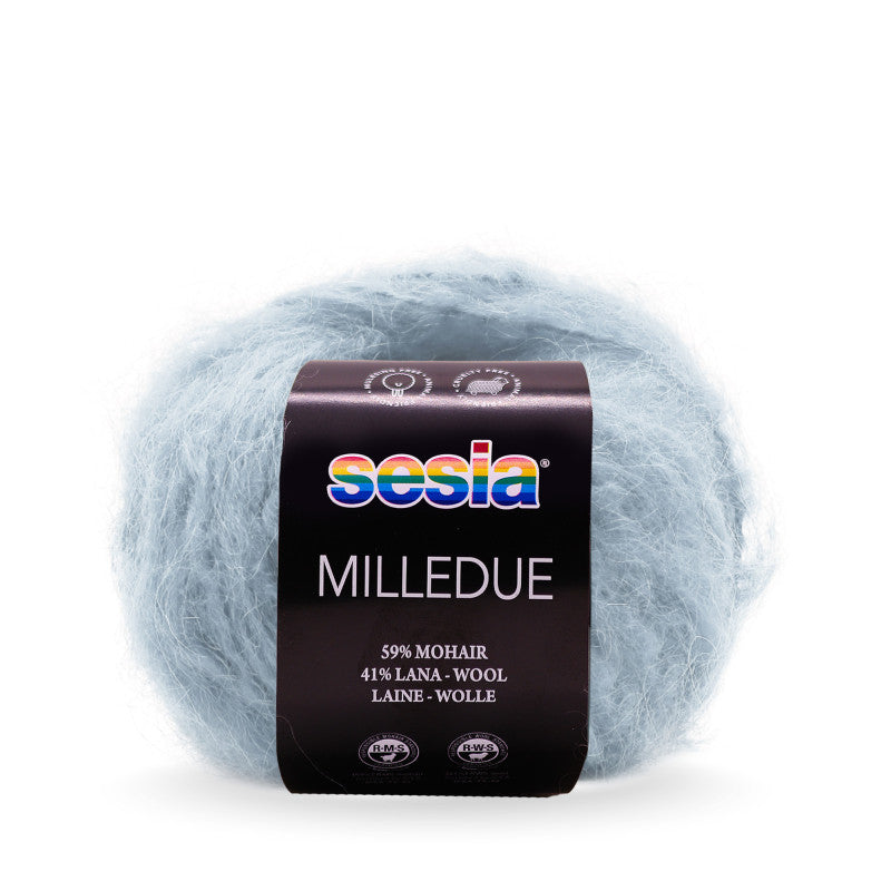 Sesia Milledue - 59 % Mohair - 41 % Schurwolle