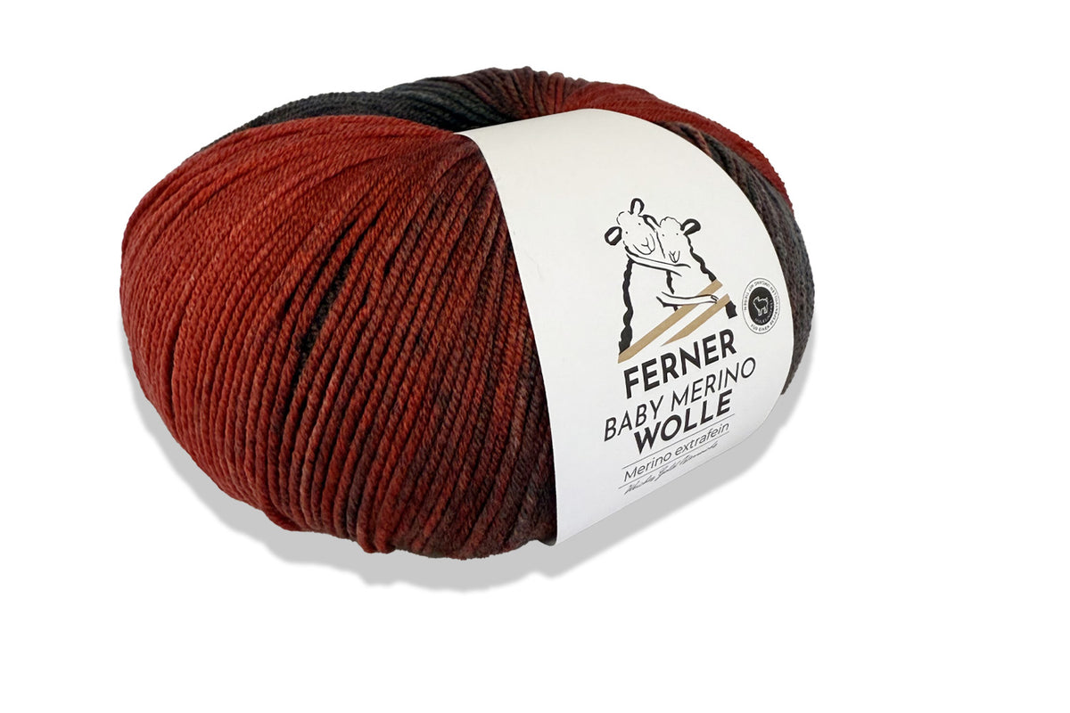 Neue Farben! Ferner Wolle Baby Merino  Farbverlauf 100 g 320 m
