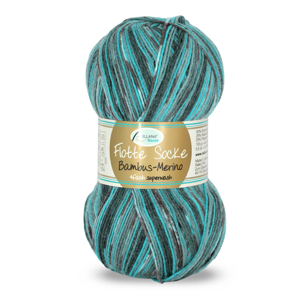 Rellana Flotte Socke Bambus Merino Sockenwolle 4-fädig