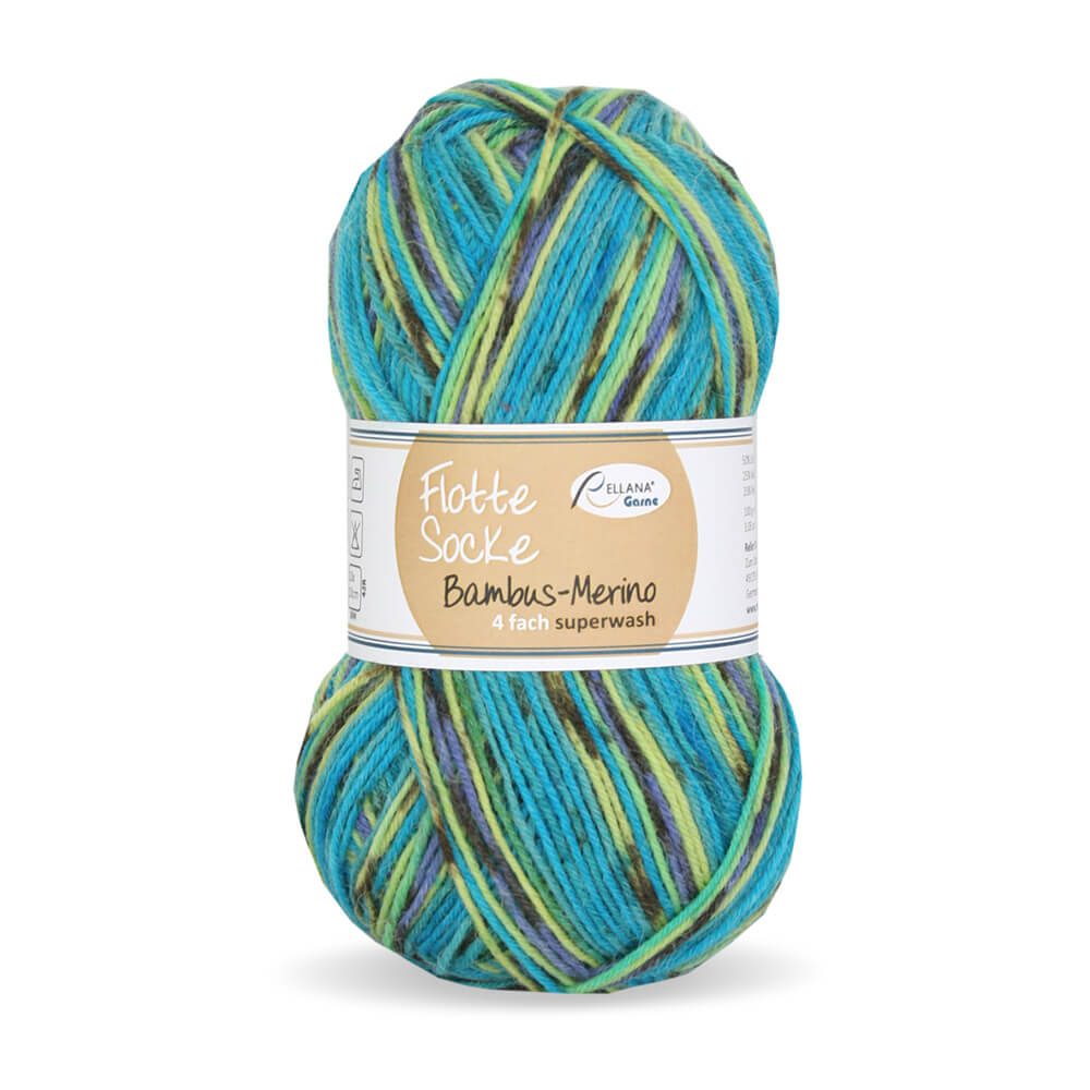 Rellana Flotte Socke Bambus Merino Sockenwolle 4-fädig