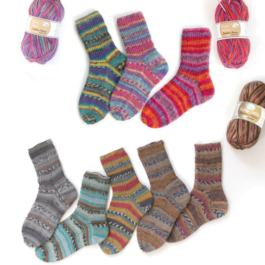Rellana Flotte Socke Bambus Merino Sockenwolle 4-fädig