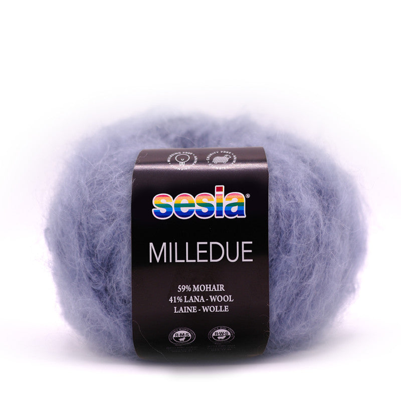 Sesia Milledue - 59 % Mohair - 41 % Schurwolle