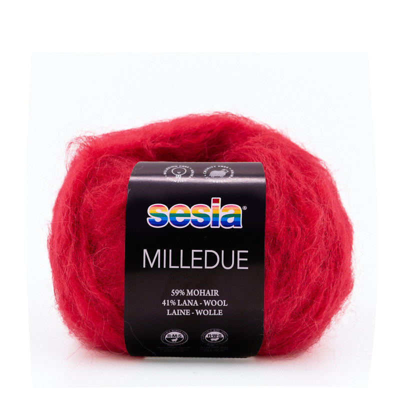 Sesia Milledue - 59 % Mohair - 41 % Schurwolle