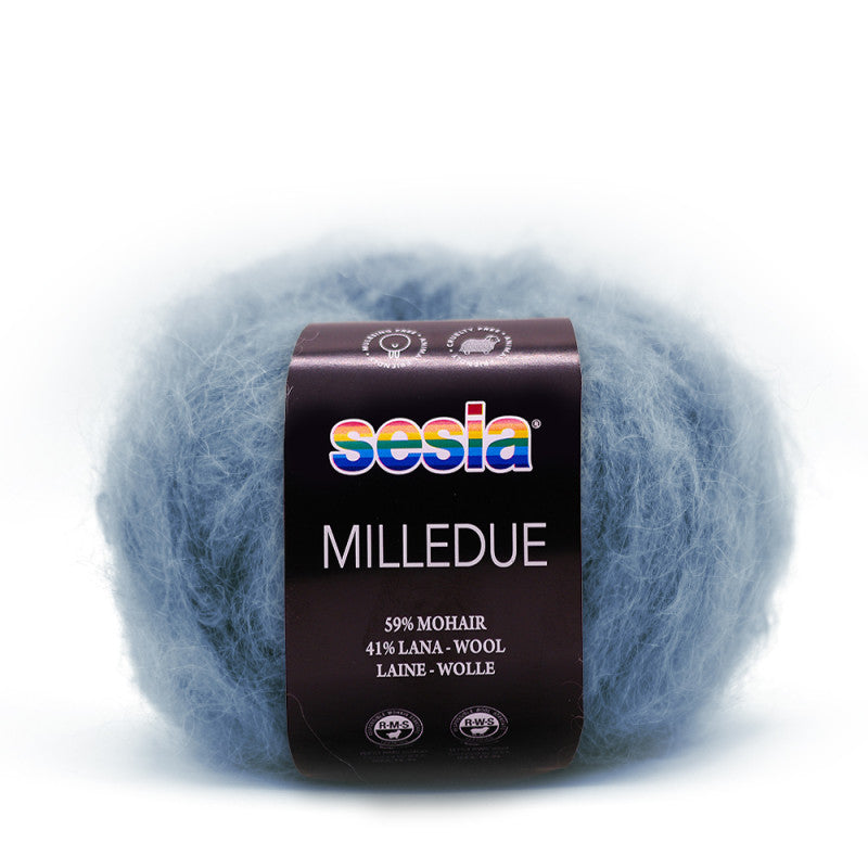Sesia Milledue - 59 % Mohair - 41 % Schurwolle