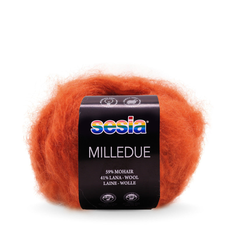 Sesia Milledue - 59 % Mohair - 41 % Schurwolle
