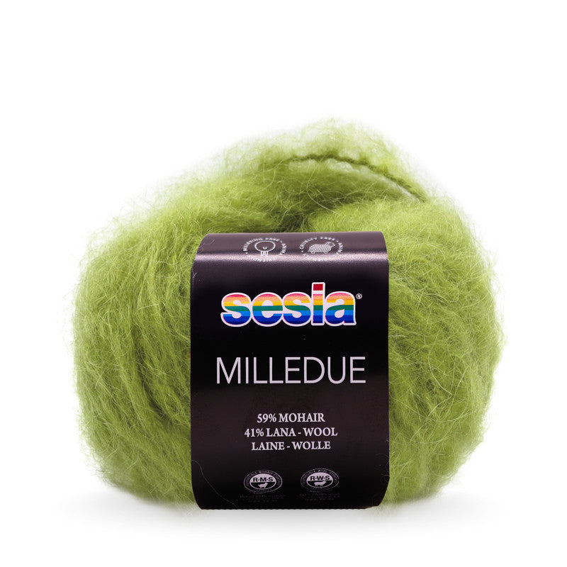 Sesia Milledue - 59 % Mohair - 41 % Schurwolle