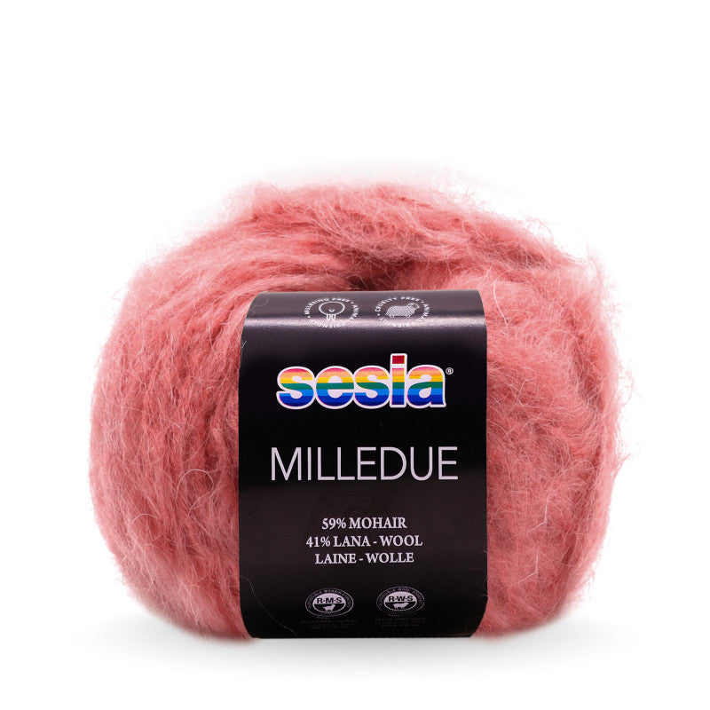 Sesia Milledue - 59 % Mohair - 41 % Schurwolle