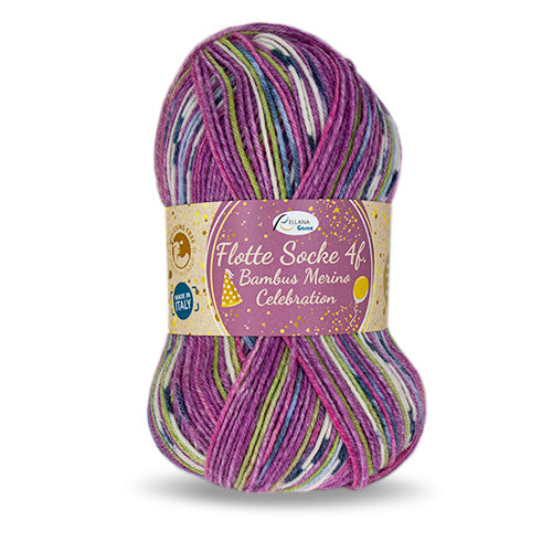Rellana Flotte Socke Bambus Merino Celebration Sockenwolle 4-fädig