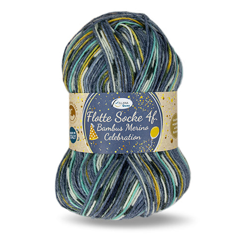 Rellana Flotte Socke Bambus Merino Celebration Sockenwolle 4-fädig