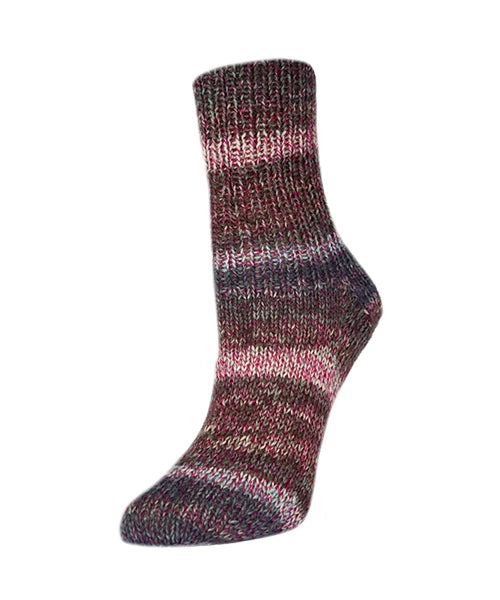 Rellana Flotte Socke 4f. Andante – 75 % Schurwolle superwash, 25 % Polyamid 100 g