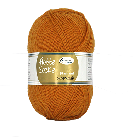 Rellana Flotte Socke Uni 6fädig