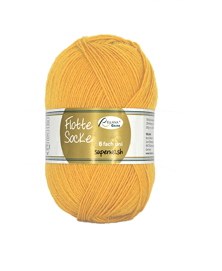 Rellana Flotte Socke Uni 6fädig