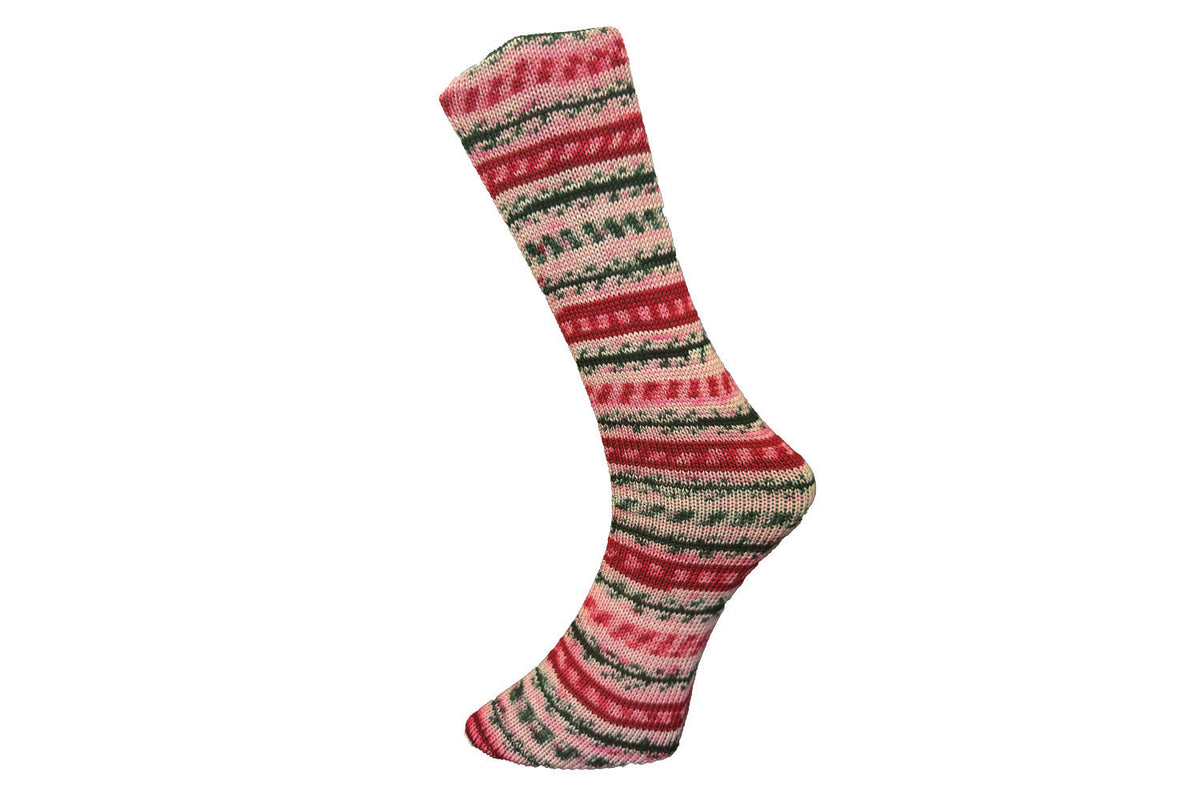 Ferner Lungauer Sockenwolle 4-fädig mit Merinowolle - Sortiment J-25 Valentin/Christmas