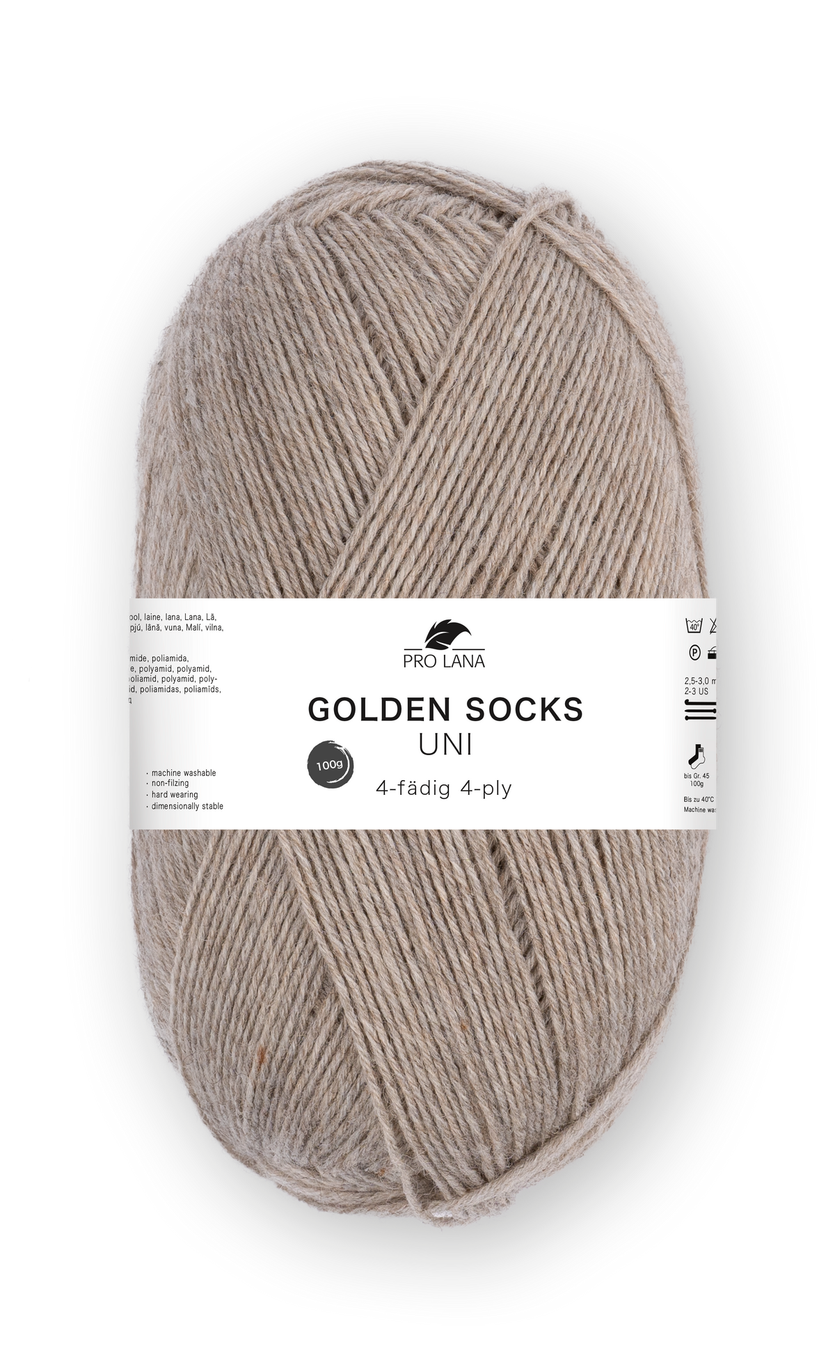 Pro Lana Golden Socks Sockenwolle Uni 4f