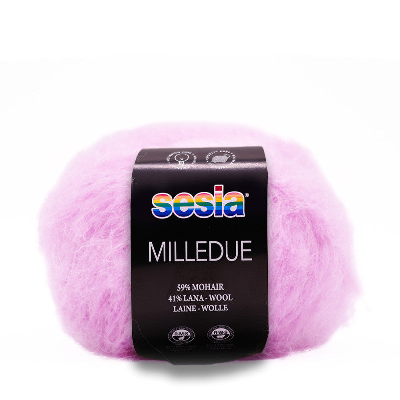 Sesia Milledue - 59 % Mohair - 41 % Schurwolle