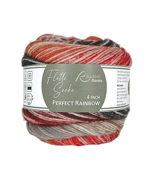 Rellana Flotte Socke Perfect Rainbow Sockenwolle 4-fädig