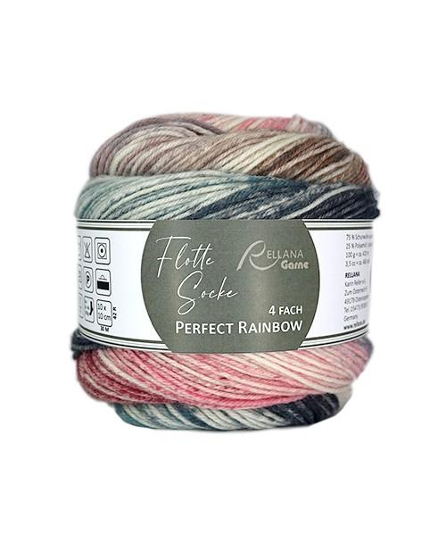 Rellana Flotte Socke Perfect Rainbow Sockenwolle 4-fädig
