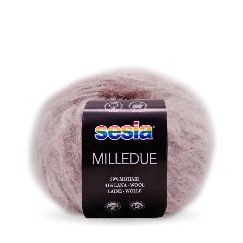 Sesia Milledue - 59 % Mohair - 41 % Schurwolle