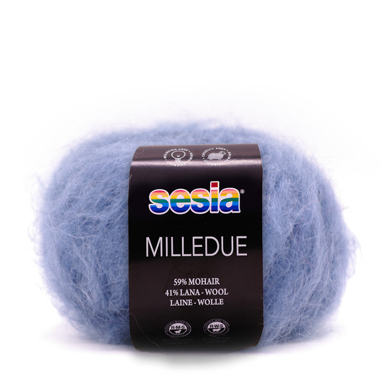 Sesia Milledue - 59 % Mohair - 41 % Schurwolle