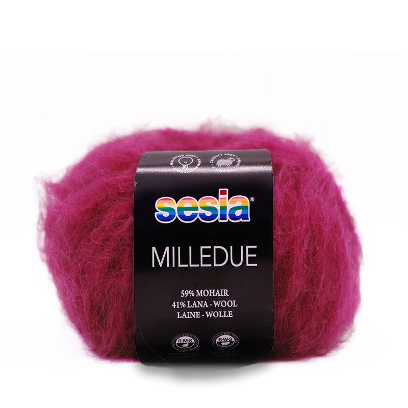 Sesia Milledue - 59 % Mohair - 41 % Schurwolle