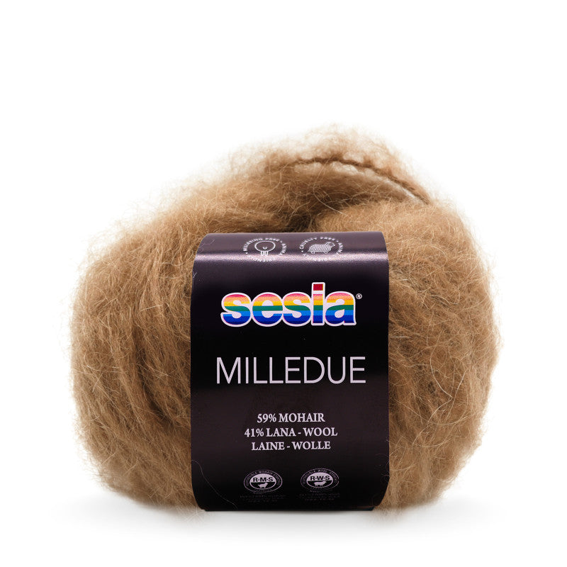 Sesia Milledue - 59 % Mohair - 41 % Schurwolle