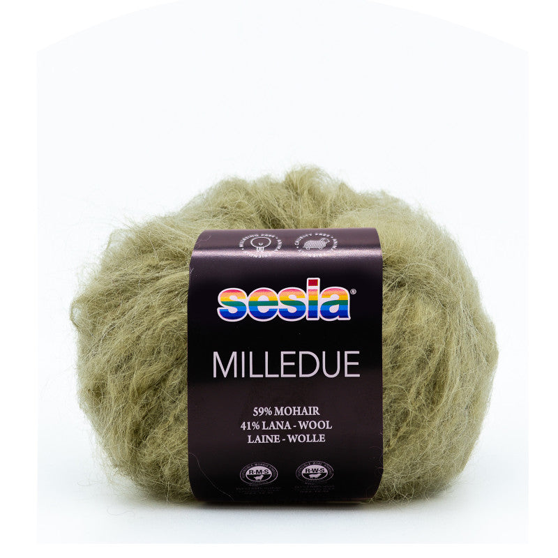 Sesia Milledue - 59 % Mohair - 41 % Schurwolle