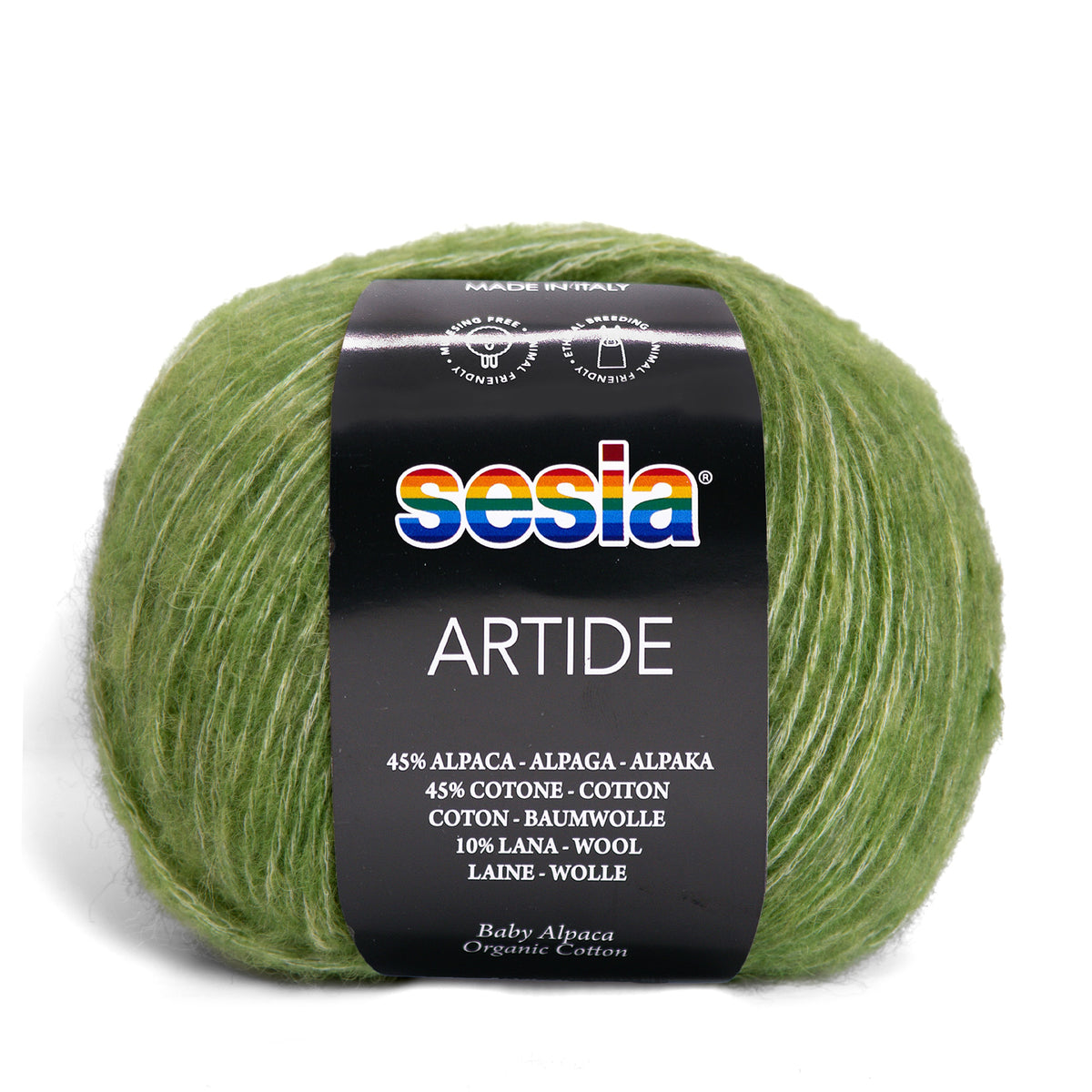 Sesia Artide - 45 % Baumwolle - 45 % Babyalpaka - 10 % Merinowolle