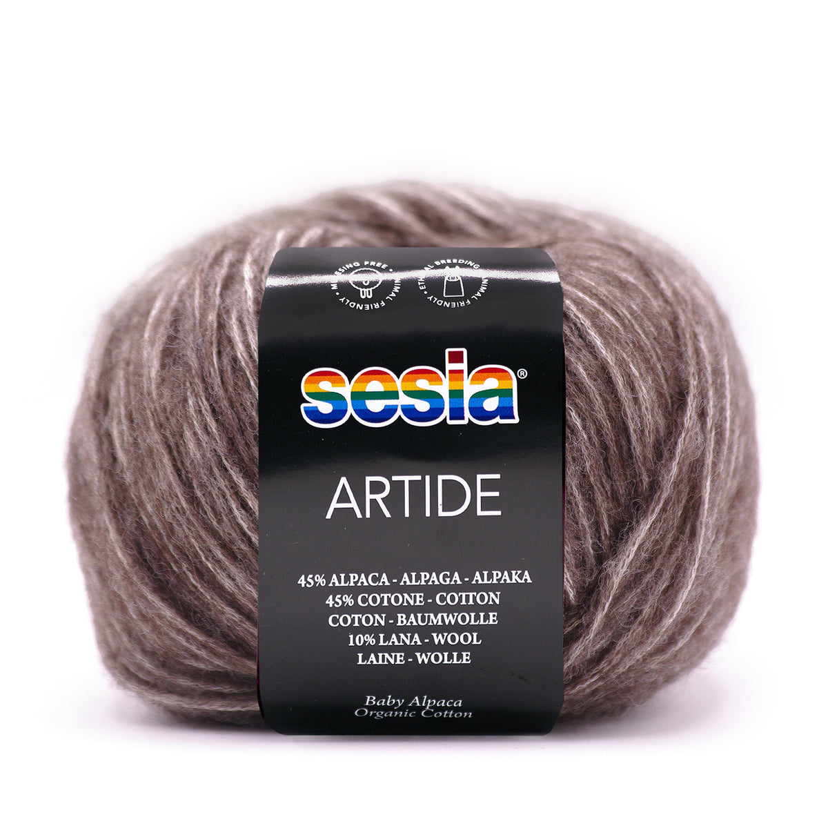 Sesia Artide - 45 % Baumwolle - 45 % Babyalpaka - 10 % Merinowolle