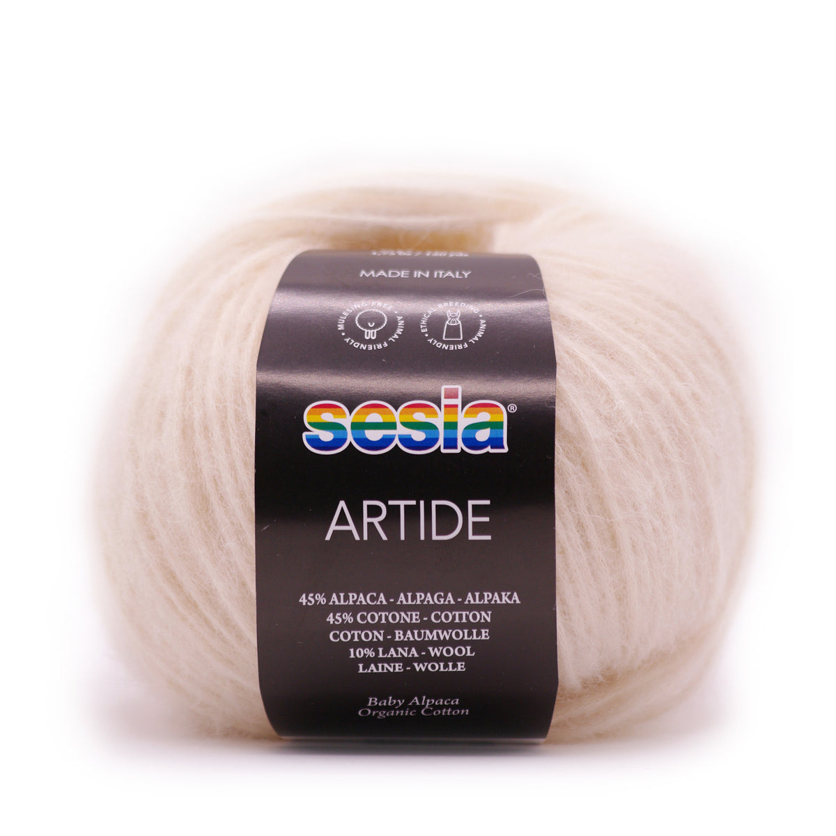 Sesia Artide - 45 % Baumwolle - 45 % Babyalpaka - 10 % Merinowolle