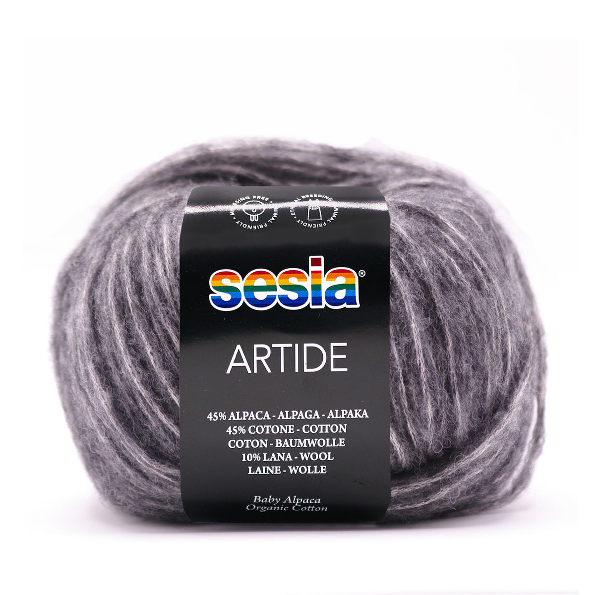 Sesia Artide - 45 % Baumwolle - 45 % Babyalpaka - 10 % Merinowolle