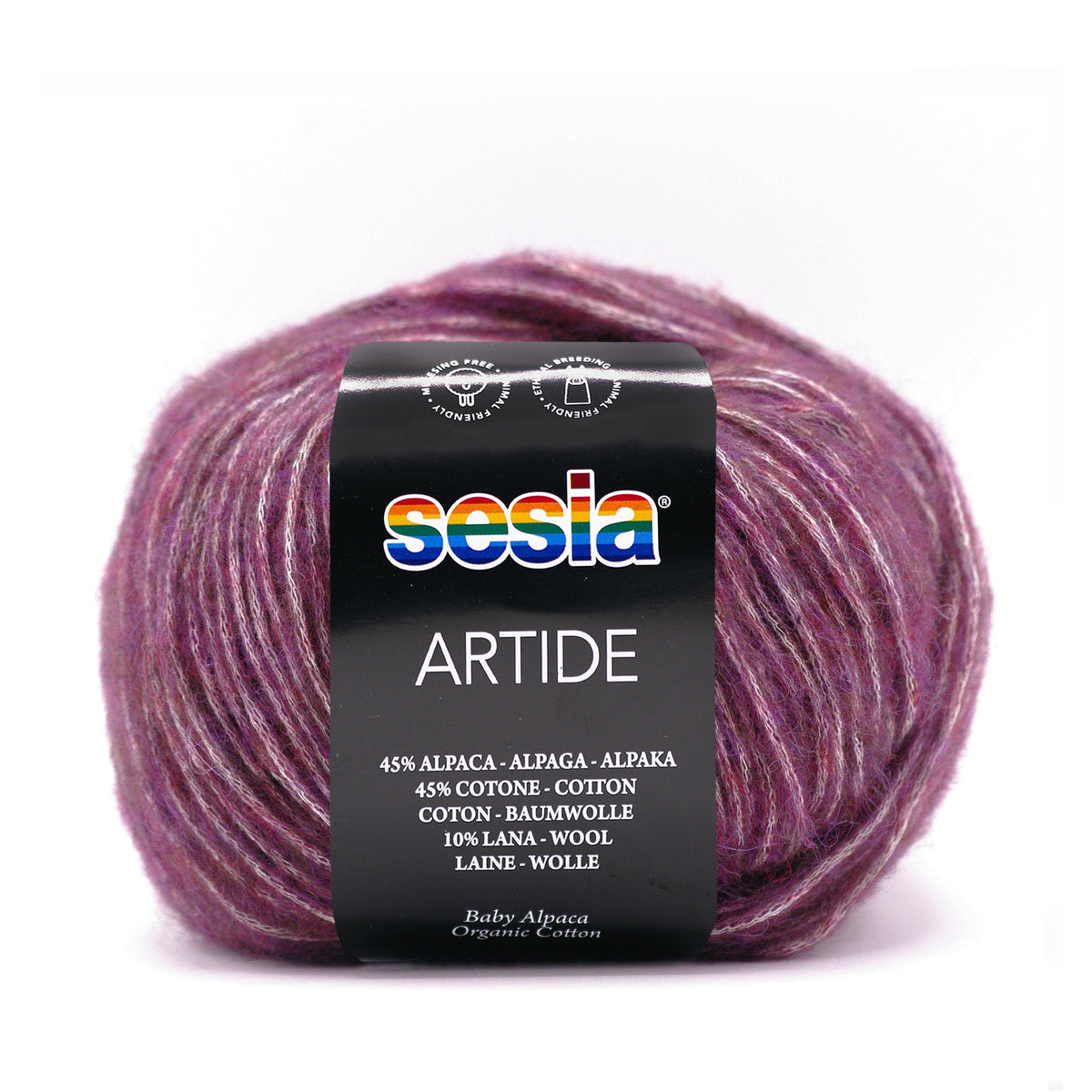 Sesia Artide - 45 % Baumwolle - 45 % Babyalpaka - 10 % Merinowolle