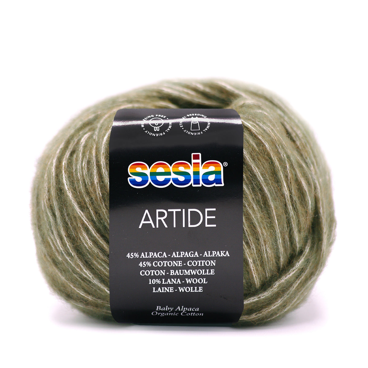 Sesia Artide - 45 % Baumwolle - 45 % Babyalpaka - 10 % Merinowolle