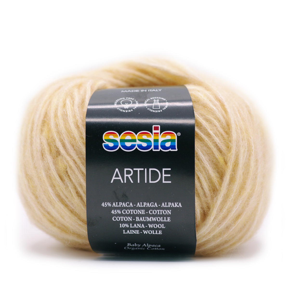 Sesia Artide - 45 % Baumwolle - 45 % Babyalpaka - 10 % Merinowolle