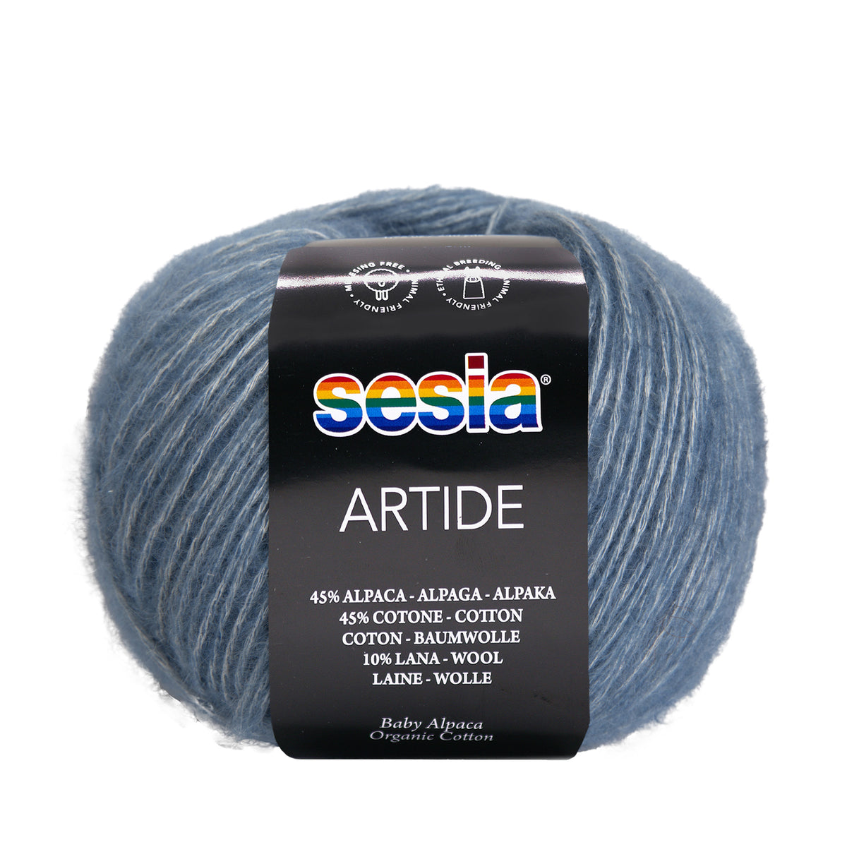 Sesia Artide - 45 % Baumwolle - 45 % Babyalpaka - 10 % Merinowolle