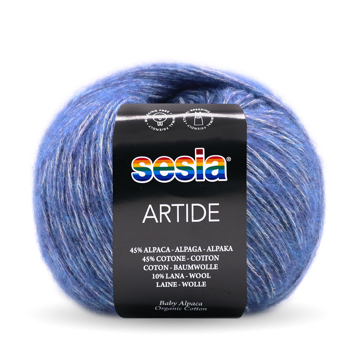 Sesia Artide - 45 % Baumwolle - 45 % Babyalpaka - 10 % Merinowolle