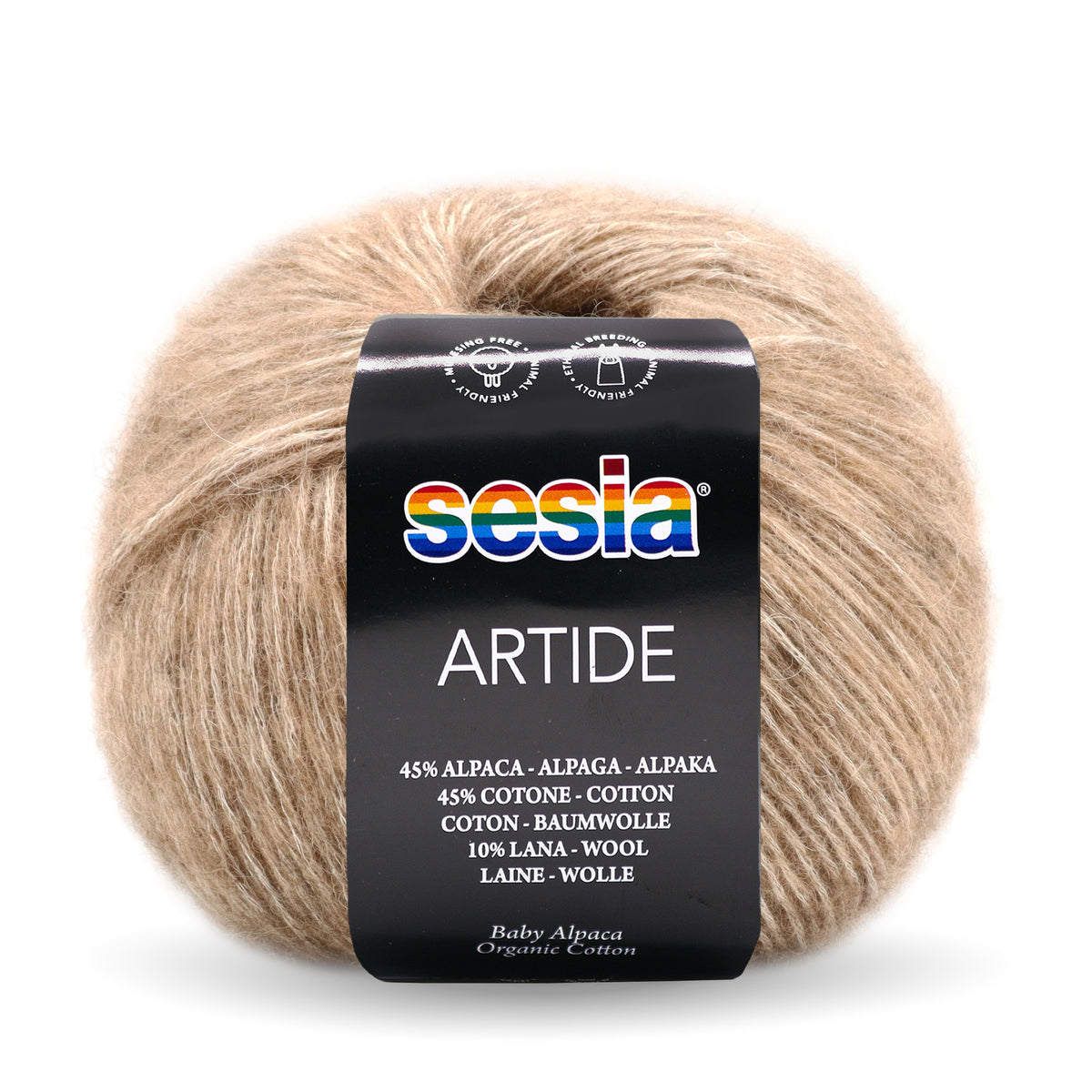 Sesia Artide - 45 % Baumwolle - 45 % Babyalpaka - 10 % Merinowolle