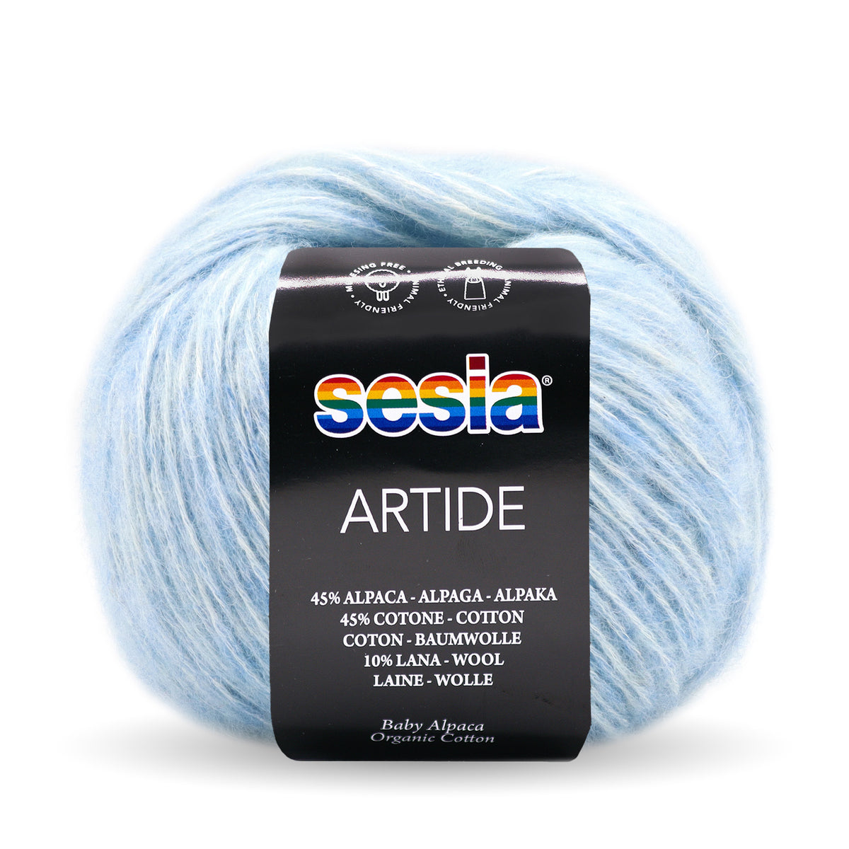 Sesia Artide - 45 % Baumwolle - 45 % Babyalpaka - 10 % Merinowolle