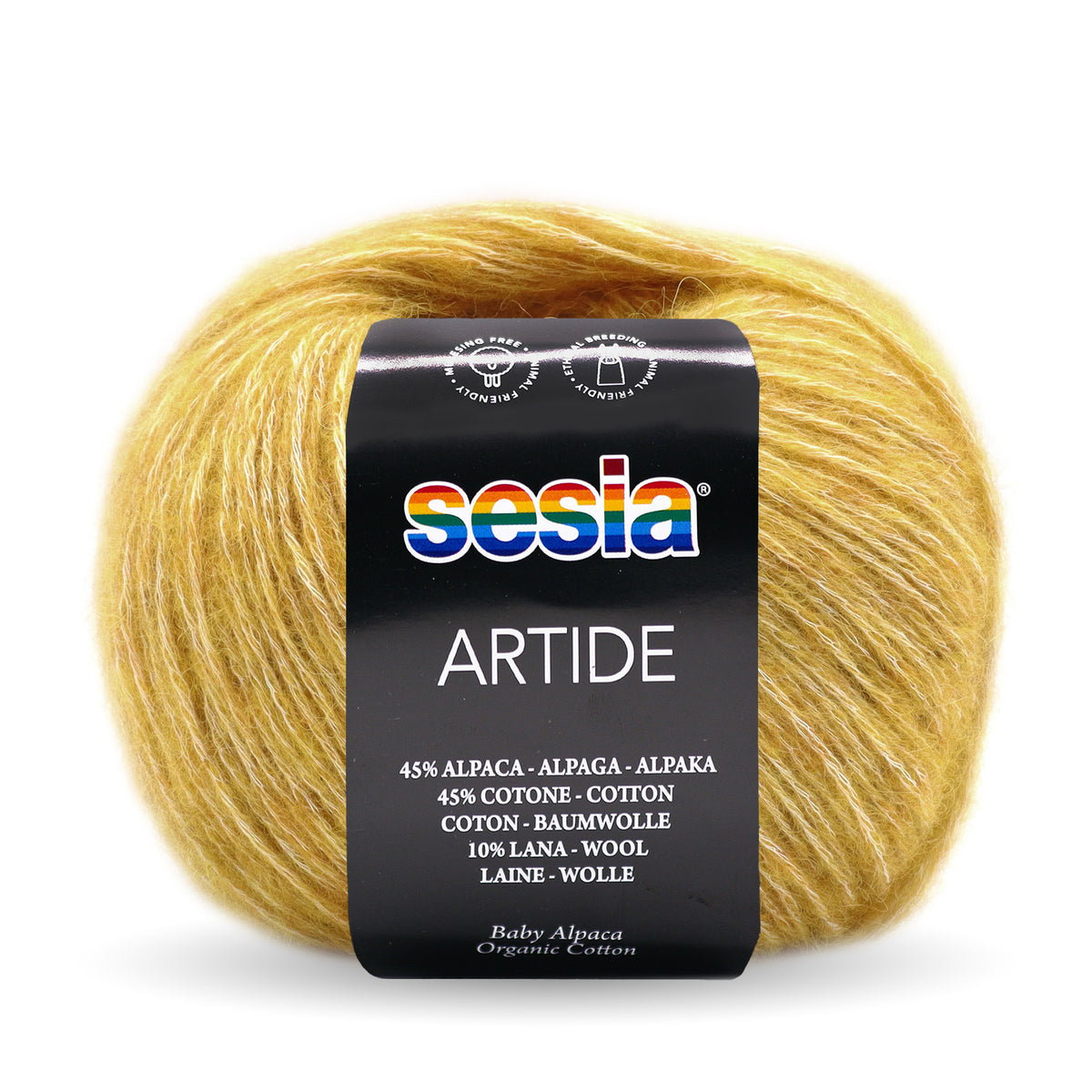 Sesia Artide - 45 % Baumwolle - 45 % Babyalpaka - 10 % Merinowolle