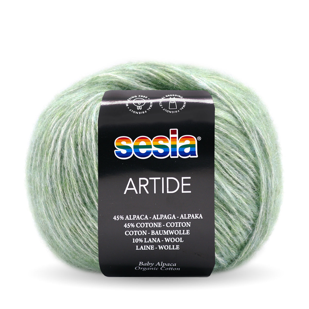 Sesia Artide - 45 % Baumwolle - 45 % Babyalpaka - 10 % Merinowolle