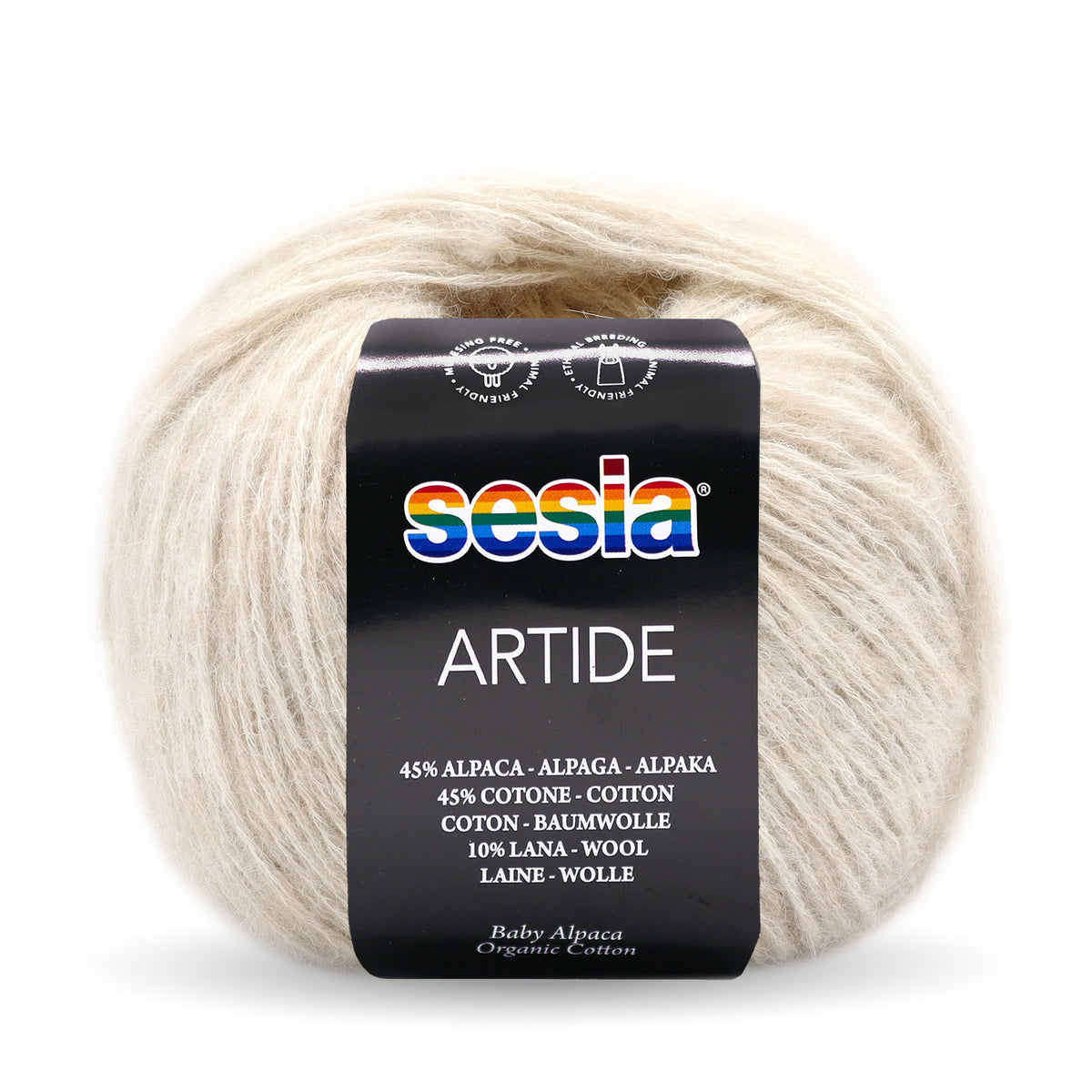 Sesia Artide - 45 % Baumwolle - 45 % Babyalpaka - 10 % Merinowolle