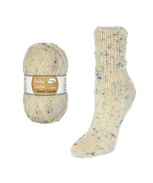 Rellana Flotte Socke Tweed Classic 4f. 100 g Sockenwolle