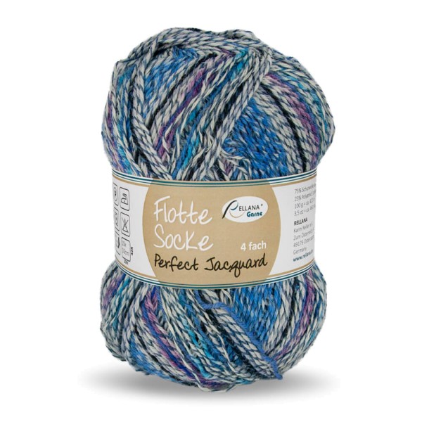 Rellana Flotte Socke Perfect Jacquard Sockenwolle 4-fädig
