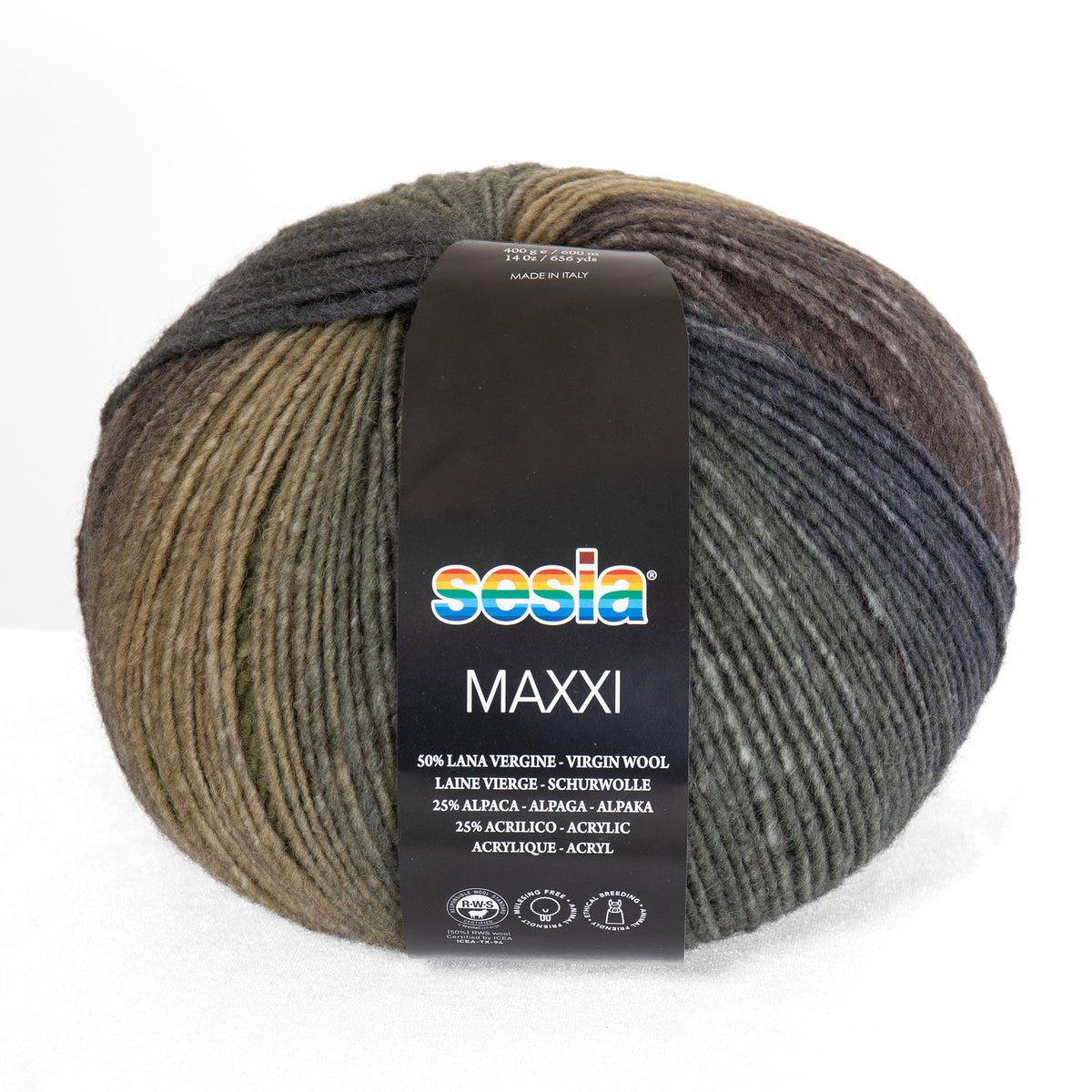 Sesia Maxxi 400 g 600 m - 50 % Schurwolle 25% Alpaka 25% Acryl