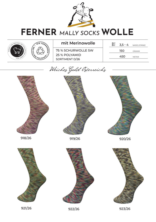 Ferner Wolle Mally Socks D/26