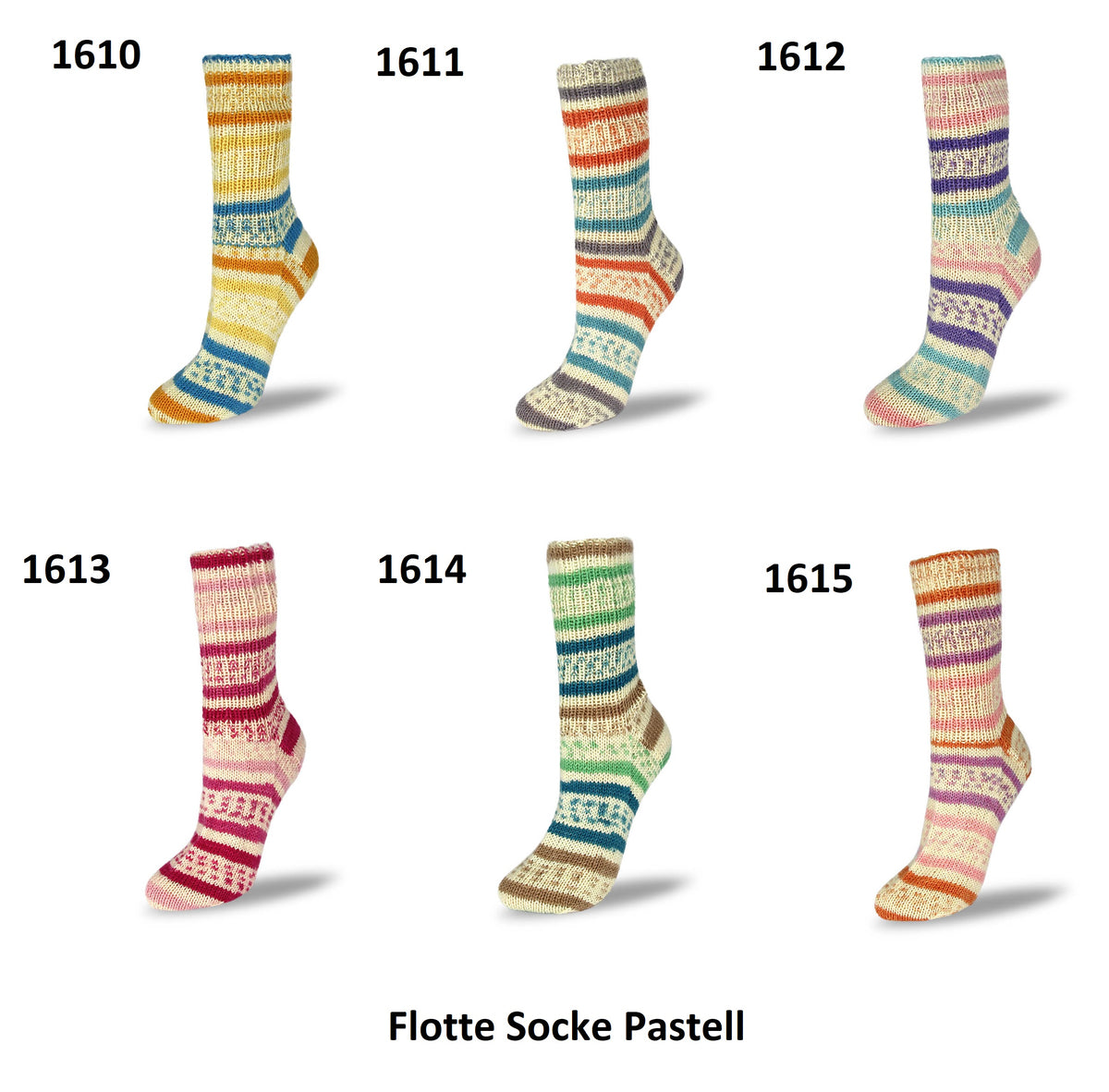 Rellana Flotte Socke Pastell Sockenwolle 4-fädig