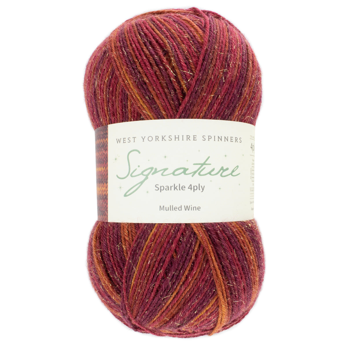West Yorkshire Spinners Signature Sparkle Sockenwolle mit Glitzer 4fädig 100 g